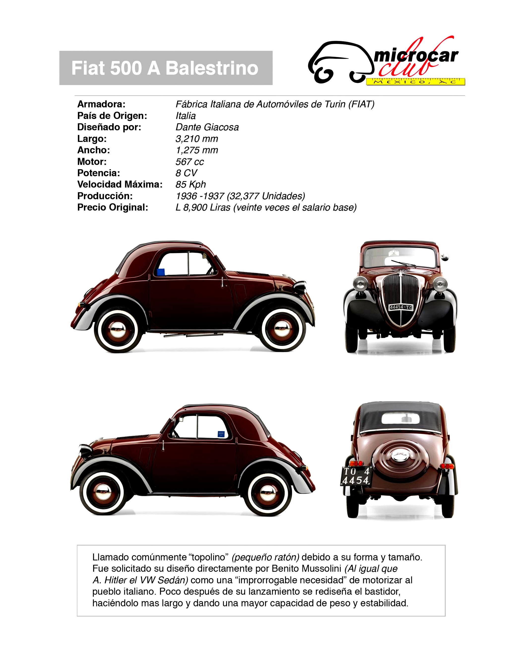 Fiat 500 Topolino 1936 #2