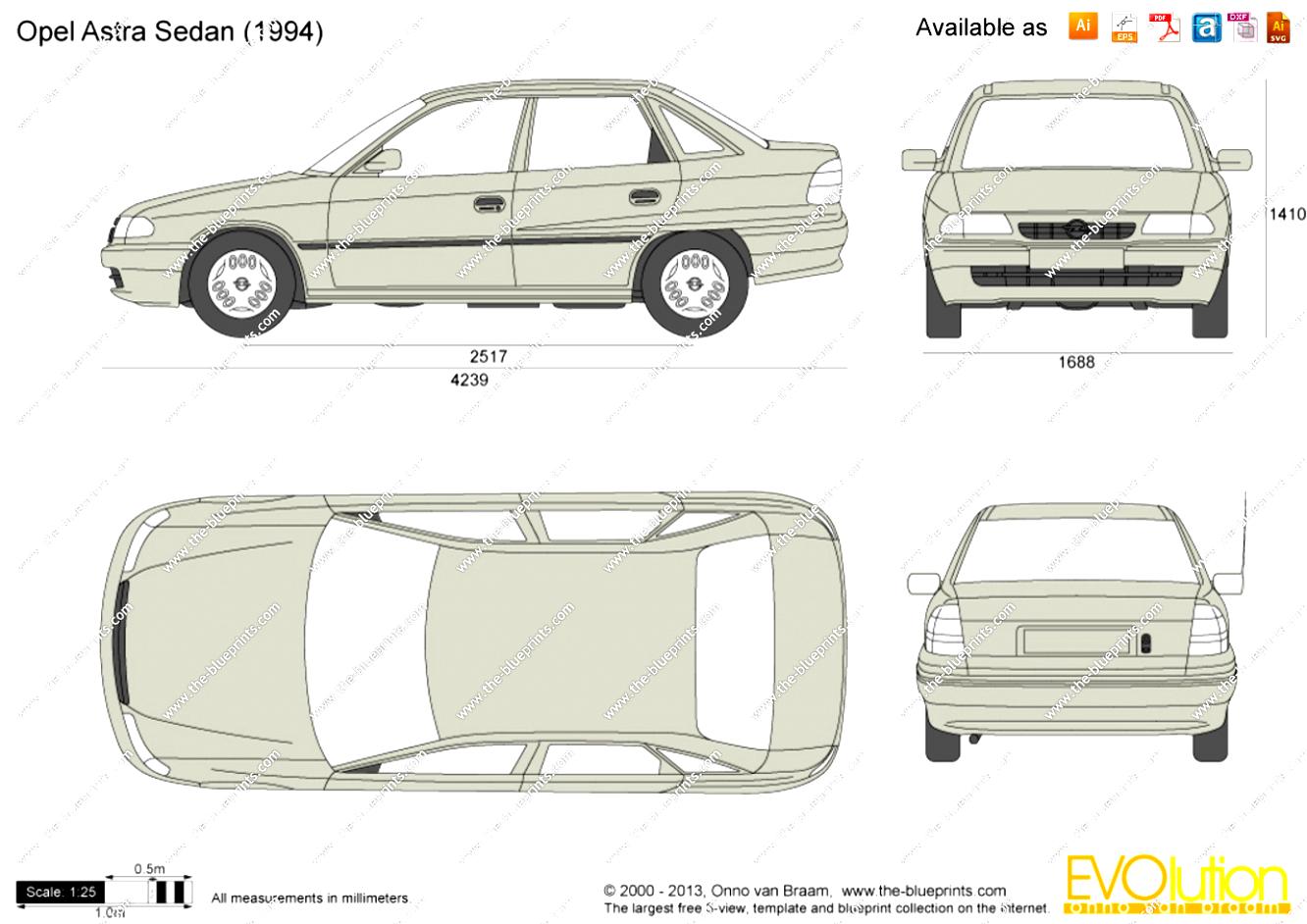 Opel Astra Sedan 1992 #10