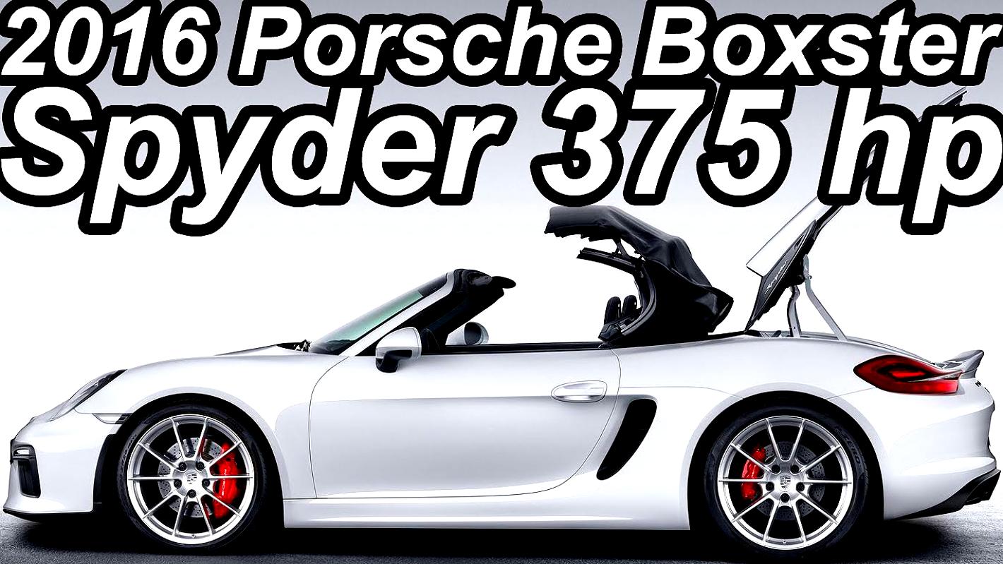 Porsche Boxster Spyder 2016 #77