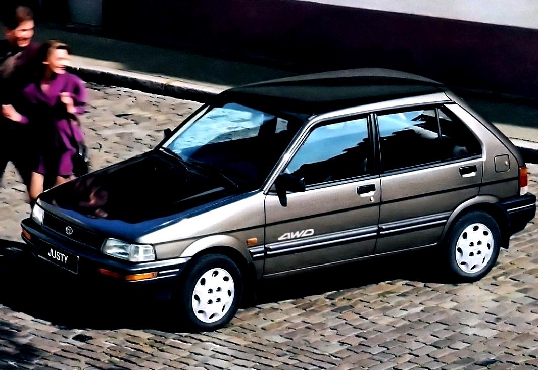 Subaru Justy 5 Doors 1989 #3